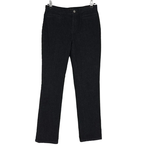 Ralph Lauren Jeans Co Straight Leg Mid Rise Dark Wash Denim - Picture 1 of 4